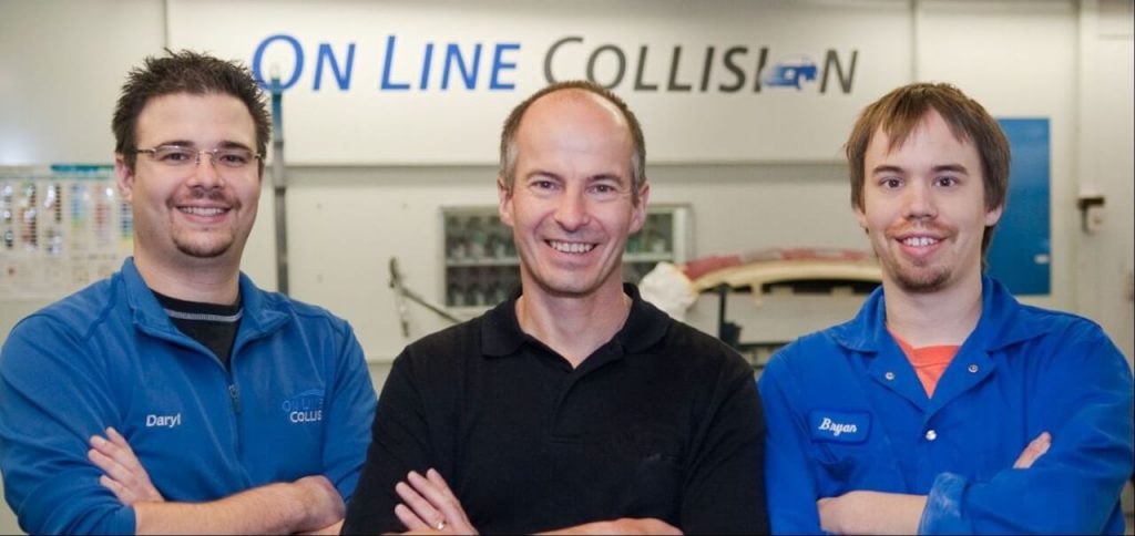 Daryl, Milt & Bryan On line Collision auto body repair Langley