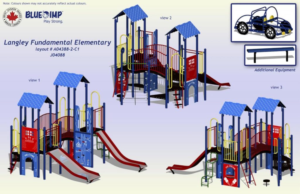 On-line collision Langley Fundamental Elementary 7-min Langley Fundamental Playground - Giving Back - On Line Collision Auto Body Langley